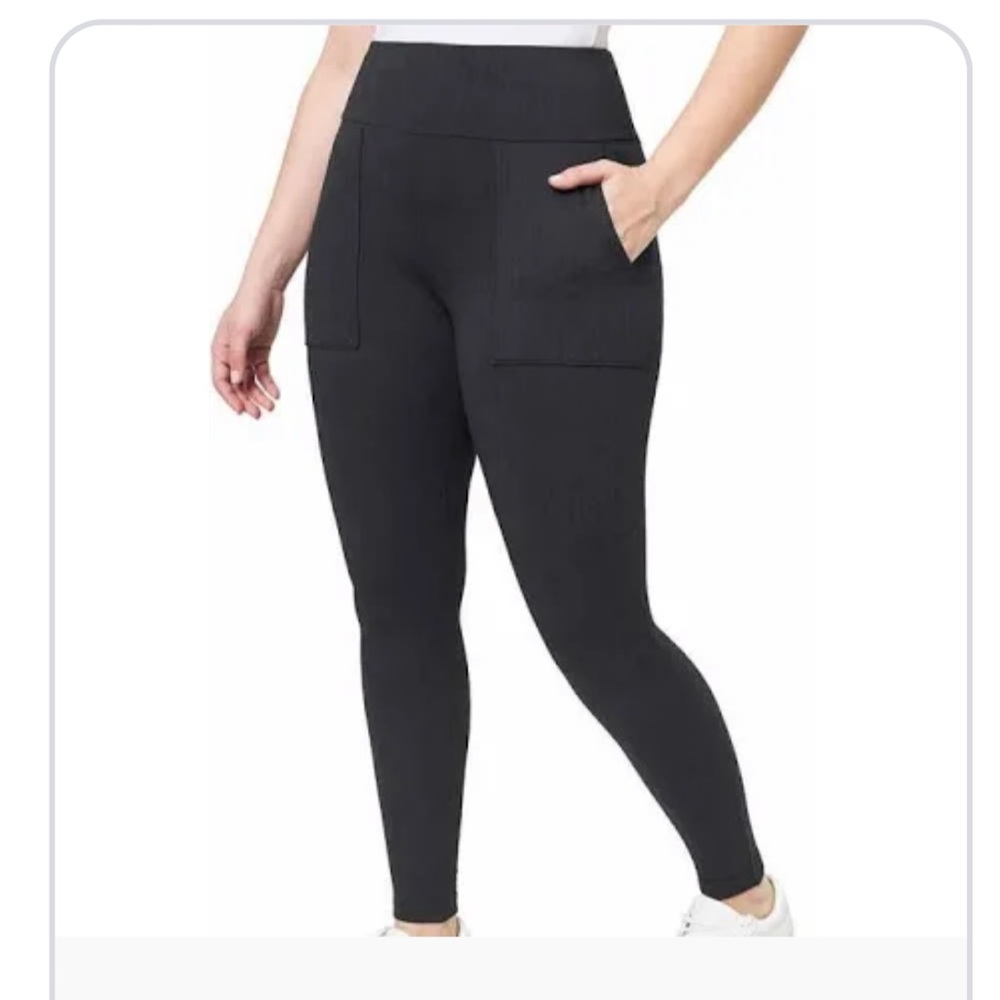 Mondetta Womens High Rise Jacquard Knit Leggings
